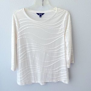 Simply Vera Verawang 3/4 Sleeve Blouse